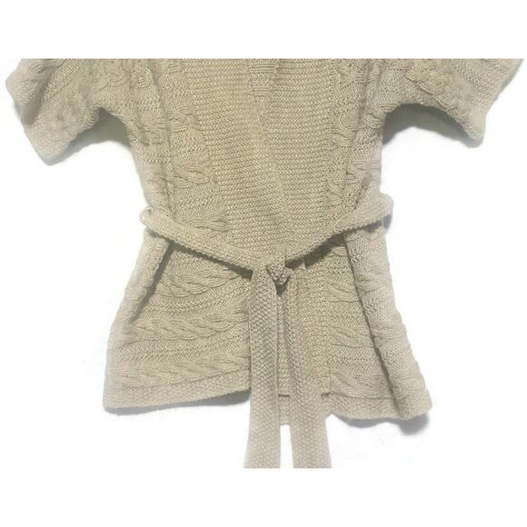 Outback Red Acrylic Wool Blend Cardigan Sweater Light Tan Women's Size Medium - Picture 4 of 7